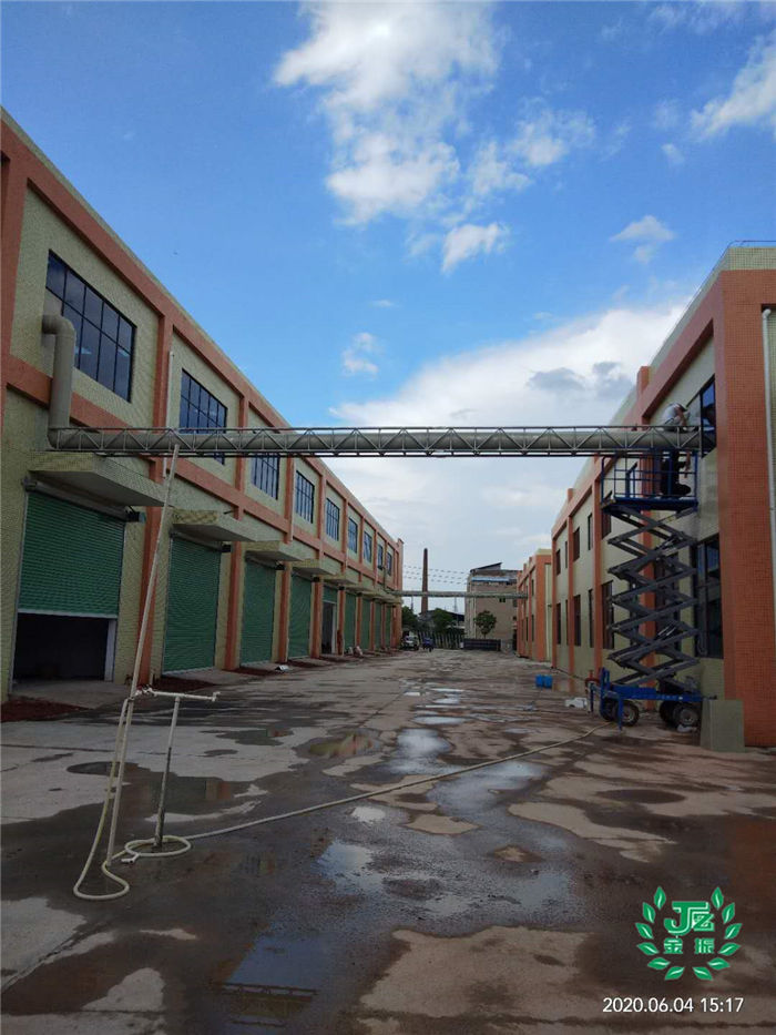 龙南富康工业园废气处理塔安装-2 龙南富康工业园废气处理塔安装-2